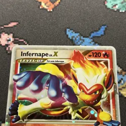 Infernape LV.X DP10 LP/EX -Ultra Rare Pokemon Card- Black Star Promo (5z) - Image 2
