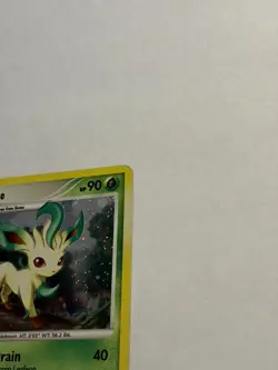 Pokemon Diamond Pearl Majestic Dawn Leafeon Holo 24/100 LP Swirl TCG - Image 5