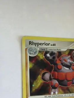 Rhyperior 12/130 Holo Rare Diamond & Pearl Pokemon Moderately Played - Image 5