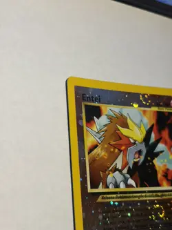 2001 Pokemon Entei Reverse Hologram #34 Movie 3 Black Star Promo new free ship - Image 2