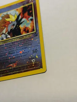 2001 Pokemon Entei Reverse Hologram #34 Movie 3 Black Star Promo new free ship - Image 4