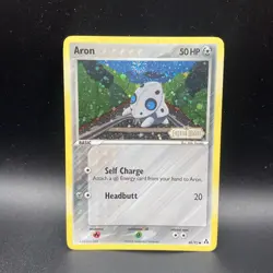 Pokemon Card - Aron Legend Maker 48/92 Reverse Holo Stamped LP - Image 1