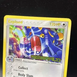 Pokemon Exploud 3/106 EX Emerald Holo Rare Reverse Holo LP - Image 2
