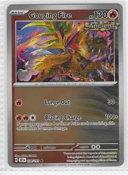 Gouging Fire 038/191 Rare Surging Sparks Pokemon Reverse Holo Near Mint - Image 1
