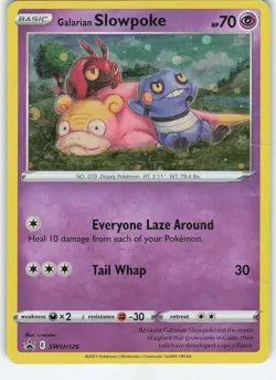 Galarian Slowpoke SWSH126 Holo Psychic HP Pokemon - Image 1