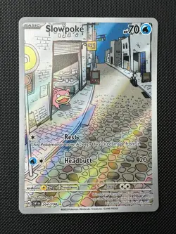Slowpoke 204/198 Illustration Rare Scarlet & Violet Pokemon Near Mint - Image 1