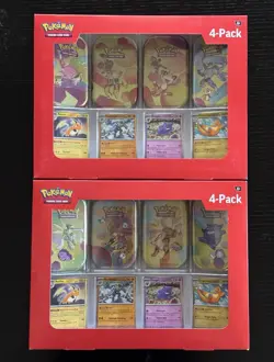 Pokemon TCG: 2025 S&V 151 Mini Tin 4-Pack (Sam's Club Exclusive) LOT OF 2! - Image 1