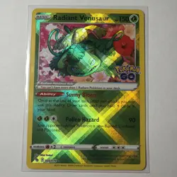 Radiant Venusaur 004/078 Pokemon GO Holo NM - Image 1