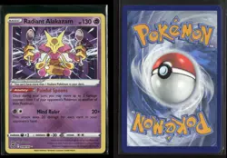 Radiant Alakazam 059/195 Radiant Rare Silver Tempest NM/M Pokemon - Image 3