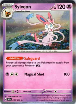 Sylveon 040/131 Holo Rare Prismatic Evolutions Pokemon Holo Near Mint - Image 1