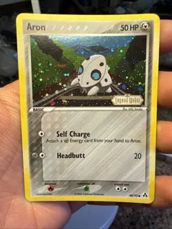 Pokemon Card - Aron Legend Maker 48/92 Reverse Holo Stamped - Image 2
