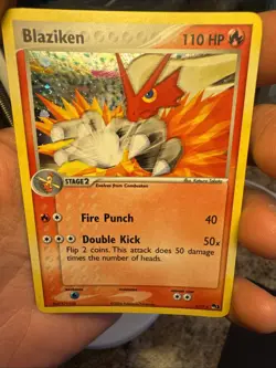 Pokemon TCG Blaziken Holo Rare Card 1/17 Pop Series 1 - Image 2