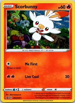 Scorbunny Promo SWSH: Sword & Shield Promo Cards SWSH071 NM - Image 1