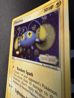 Chinchou 50/92 *SWIRL* Legend Maker Stamped Reverse Holo Pokemon card - Image 3
