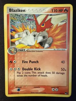 Blaziken 1/17 POP Series 1 Rare Holo Pokemon Card - Image 1