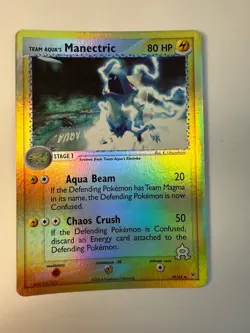 Team Aqua's Manectric 29/95 Reverse Holo Pokemon Card - Image 1