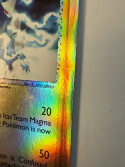 Team Aqua's Manectric 29/95 Reverse Holo Pokemon Card - Image 3