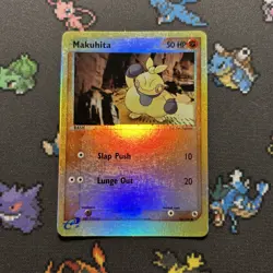 Makuhita 56/109 Reverse Holo LP -Vintage Pokemon Card- EX Ruby And Sapphire (2z) - Image 1