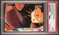 Topps Pokemon Movie Team Rocket Card 1999 Black Logo #5 - PSA 9 - Image 1