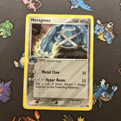 Metagross 2/17 MP -Vintage Rare Holo Pokemon Card- Pop Series 1 (5z) - Image 1