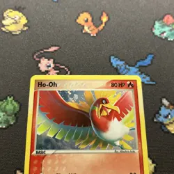 Ho-Oh 1/17 Holo LP/EX -Vintage Rare Holo Pokemon Card- Pop Series 5 (5z) - Image 2