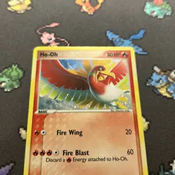 Ho-Oh 1/17 Holo LP/EX -Vintage Rare Holo Pokemon Card- Pop Series 5 (5z) - Image 3