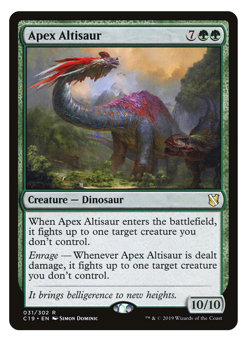 MTG - 1 x Apex Altisaur - Rare Green Dinosaur - Commander 2019 (C19) - M/NM - Image 1