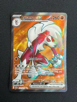 Pokemon Lycanroc ex Ultra Rare 241 - 2023 Paldea Evolved LP - Image 1