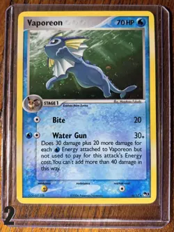 Vaporeon POP Series 3 006/017 Rare Holo Pokemon TCG - Image 1