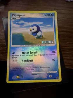 Pokemon TCG Piplup Majestic Dawn 71/100 Promo Reverse Holo LP Stamp Platinum - Image 1