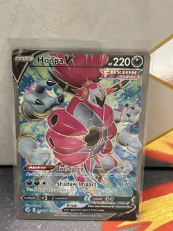 Hoopa V 253/264 SWSH08: Fusion Strike Holofoil Full Art Ultra Rare Pokemon TCG - Image 1
