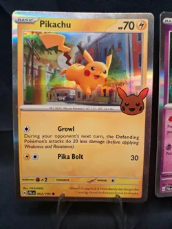Pokemon Pikachu & Mimikyu Trick Or Trade Pokemon Holo 062/193 097/193 - Image 2