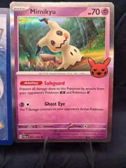 Pokemon Pikachu & Mimikyu Trick Or Trade Pokemon Holo 062/193 097/193 - Image 4