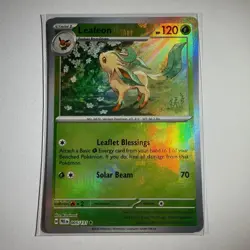 Leafeon (Poke Ball Pattern) 005/131 Holo Rare Prismatic Evolutions Pokemon NM - Image 1