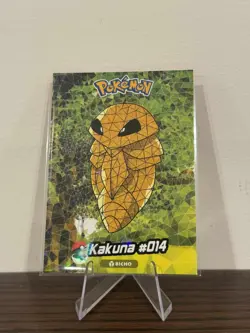 2025 POKEMON STAINED GLASS Crystal Card #014 KAKUNA Kanto Peru Foil - Image 1