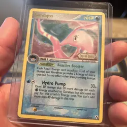 Pokemon TCG Gorebyss Legend Maker 17/92 Rare Reverse Holo Stamped Damaged Swirl - Image 1