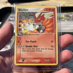 Pokemon TCG Blaziken 1/17 POP Series 1 Rare Holo LP Condition - Image 1