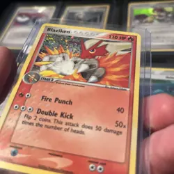 Pokemon TCG Blaziken 1/17 POP Series 1 Rare Holo LP Condition - Image 2