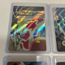 Pokemon Morpeko V-UNION Full Art Holo Rare V-UNION Card 6 Piece Complete Set +2 - Image 2