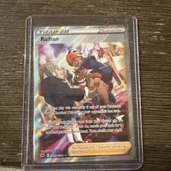 Raihan GG65/GG70 Crown Zenith Galarian Gallery NM Full Art Pokemon Card - Image 1