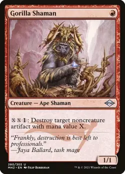 1x Gorilla Shaman - Foil Etched NM Eng MTG - Modern Horizons 2 - Image 1