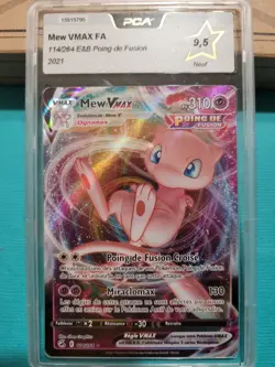 carte pokemon Mew Vmax 114/264 Poing de Fusion PCA 9.5 FR - Image 1