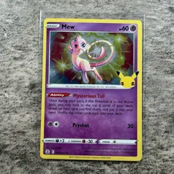 Mew 011/025 Holo Rare Celebrations Pokemon NM/MINT - Image 1