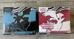Pokemon White Flare and Black Bolt ETB Combo - Sealed - Image 1