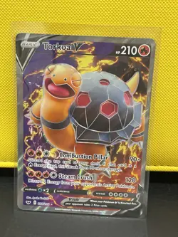 Torkoal V Full Art 188/202 Swsh01: Sword & Shield Holo Rare Pokemon TCG NM - Image 1