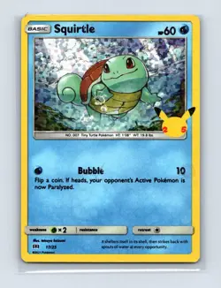 Squirtle 017/025 Promo McDonald's 25th Anniversary Promos Pokemon Holo LP - Image 1