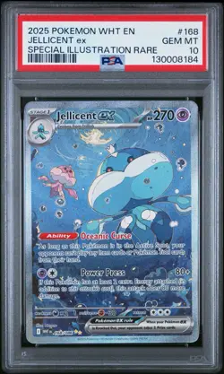 Pokemon Jellicent Ex 168/086 White Flare Psa 10 - Image 1