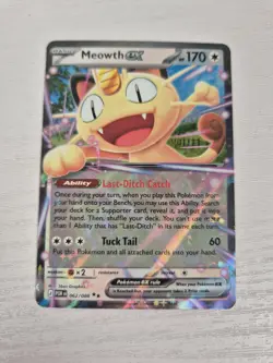 Pokemon TCG Perfect Order - Meowth EX 062/088 Double Rare Holo Mega Evolution - Image 1
