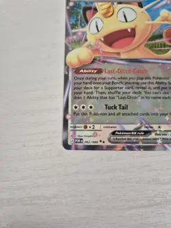 Pokemon TCG Perfect Order - Meowth EX 062/088 Double Rare Holo Mega Evolution - Image 5