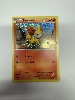 Pokemon Card - Fennekin 014/025 McDonald's 25th Anniversary Holo NM - Image 1